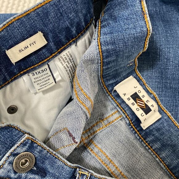 Joseph Abboud Blue Slim Fit Jeans - Picture 4 of 6